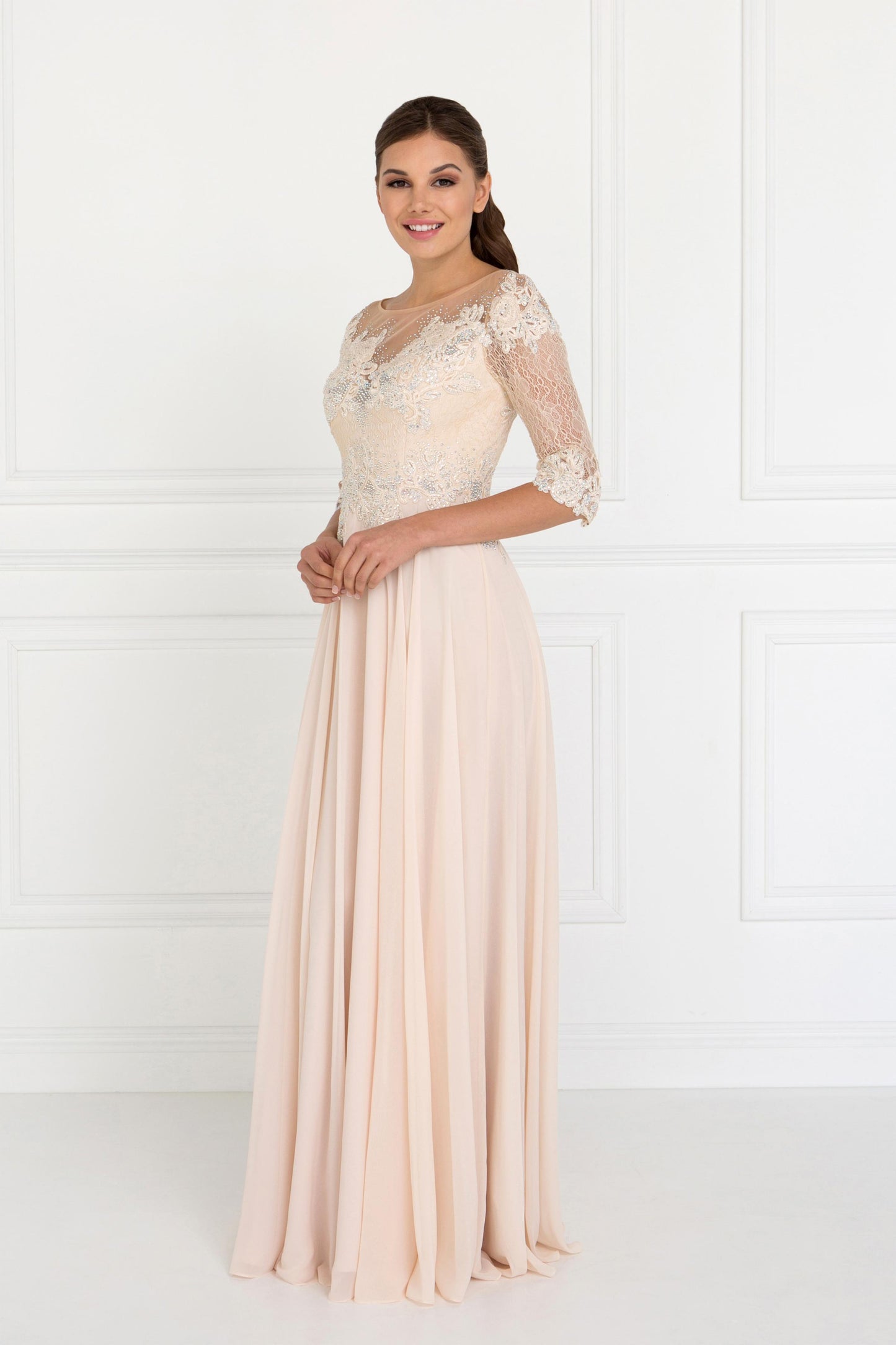 Champagne mother of the Bride Dress