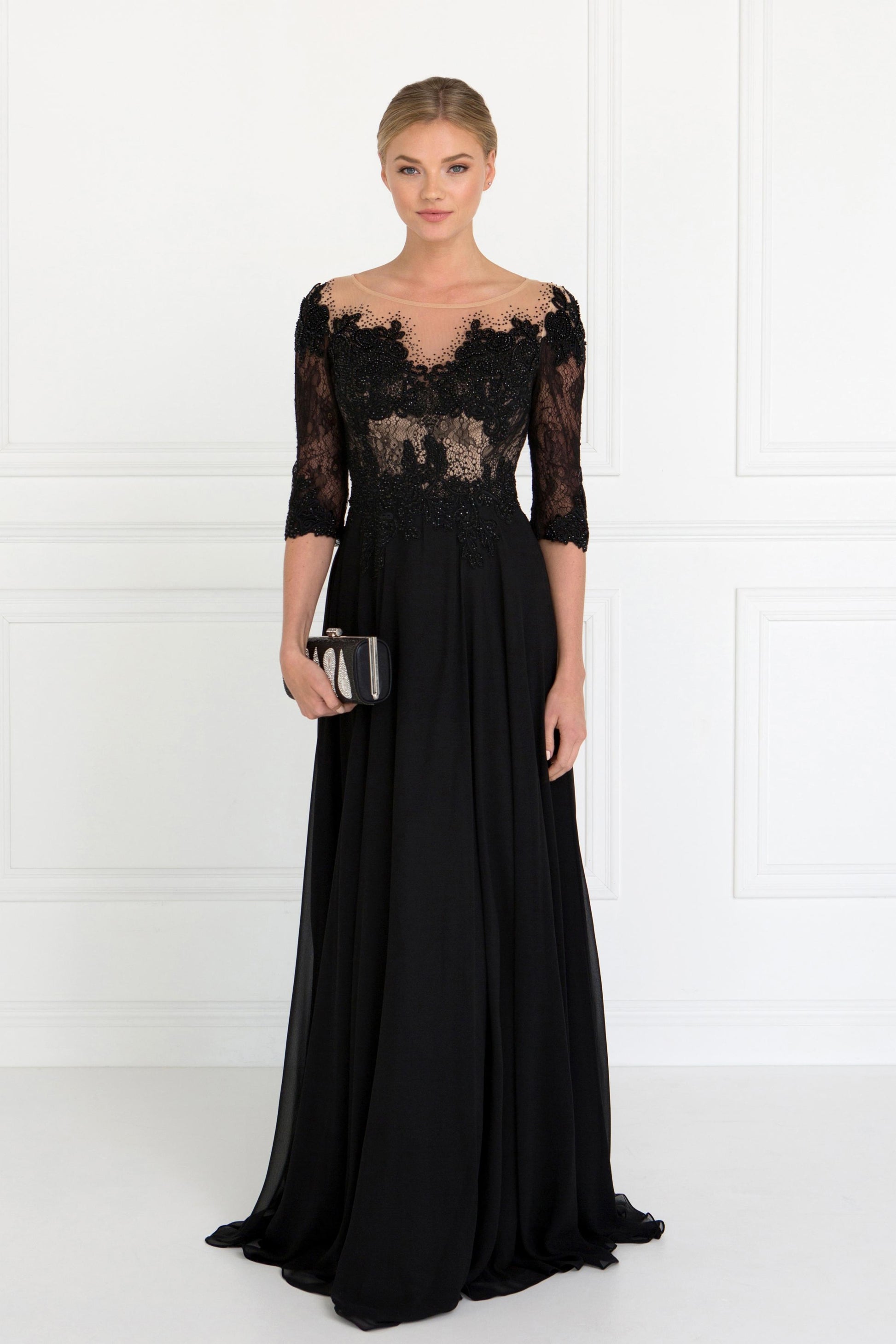 Black Mother of the Bride Dress