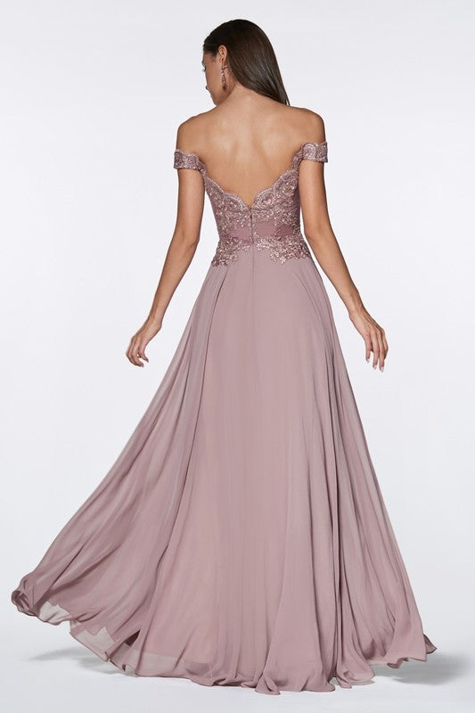 2019 Off the Shoulder Long Chiffon Maxi Bridesmaid Dress in 8 colors