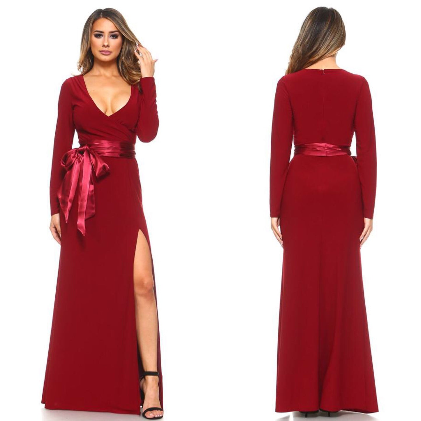 Burgundy Bridesmaid Dress