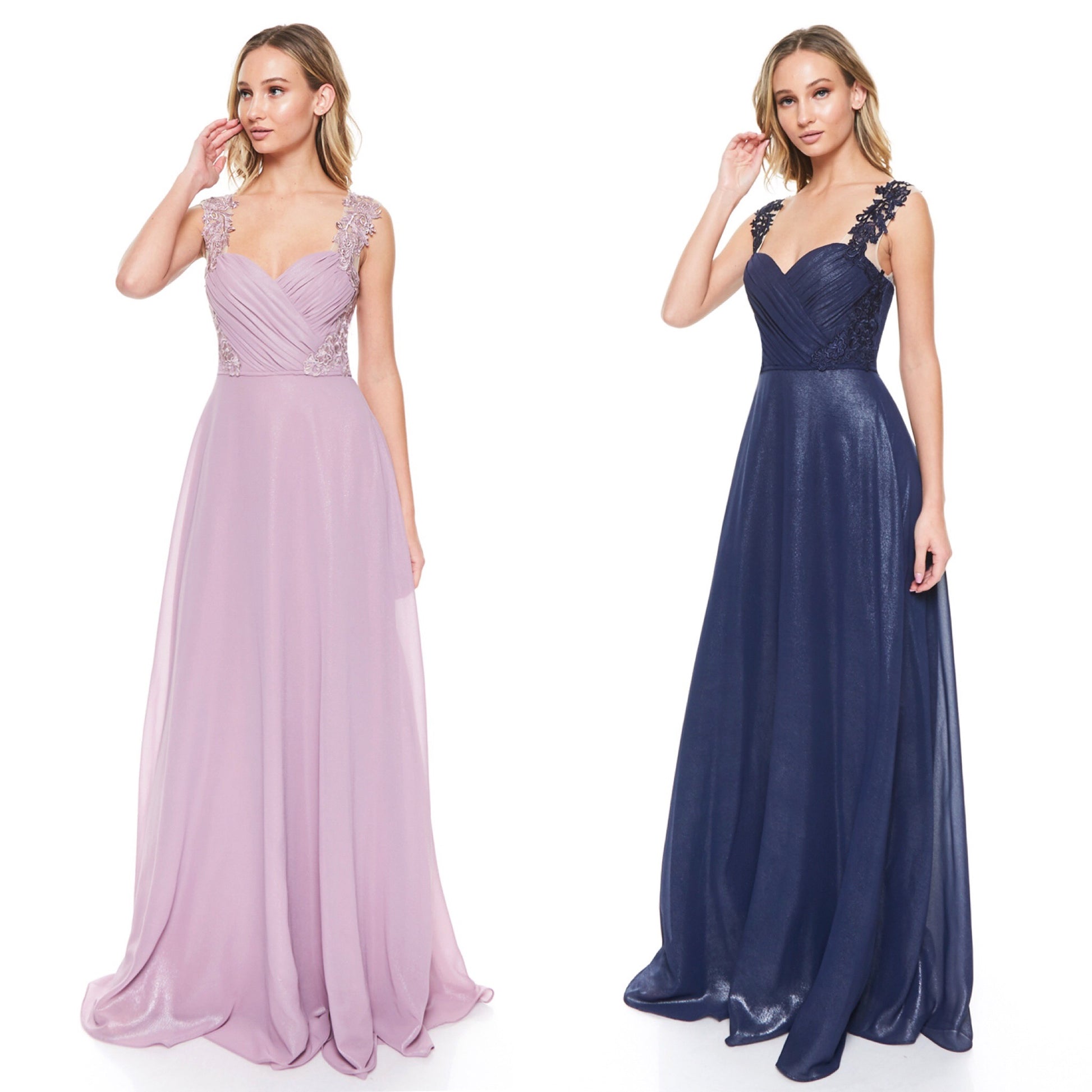 Chiffon long Maxi bridesmaid dress