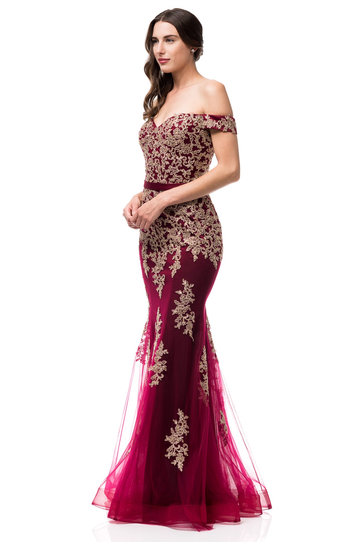 Oscar Gold evening gown