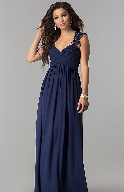 Navy prom dress