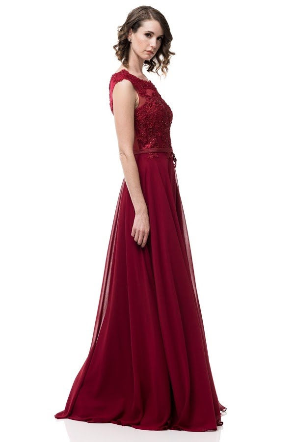 Fall Wedding Burgundy Bridesmaid Dress