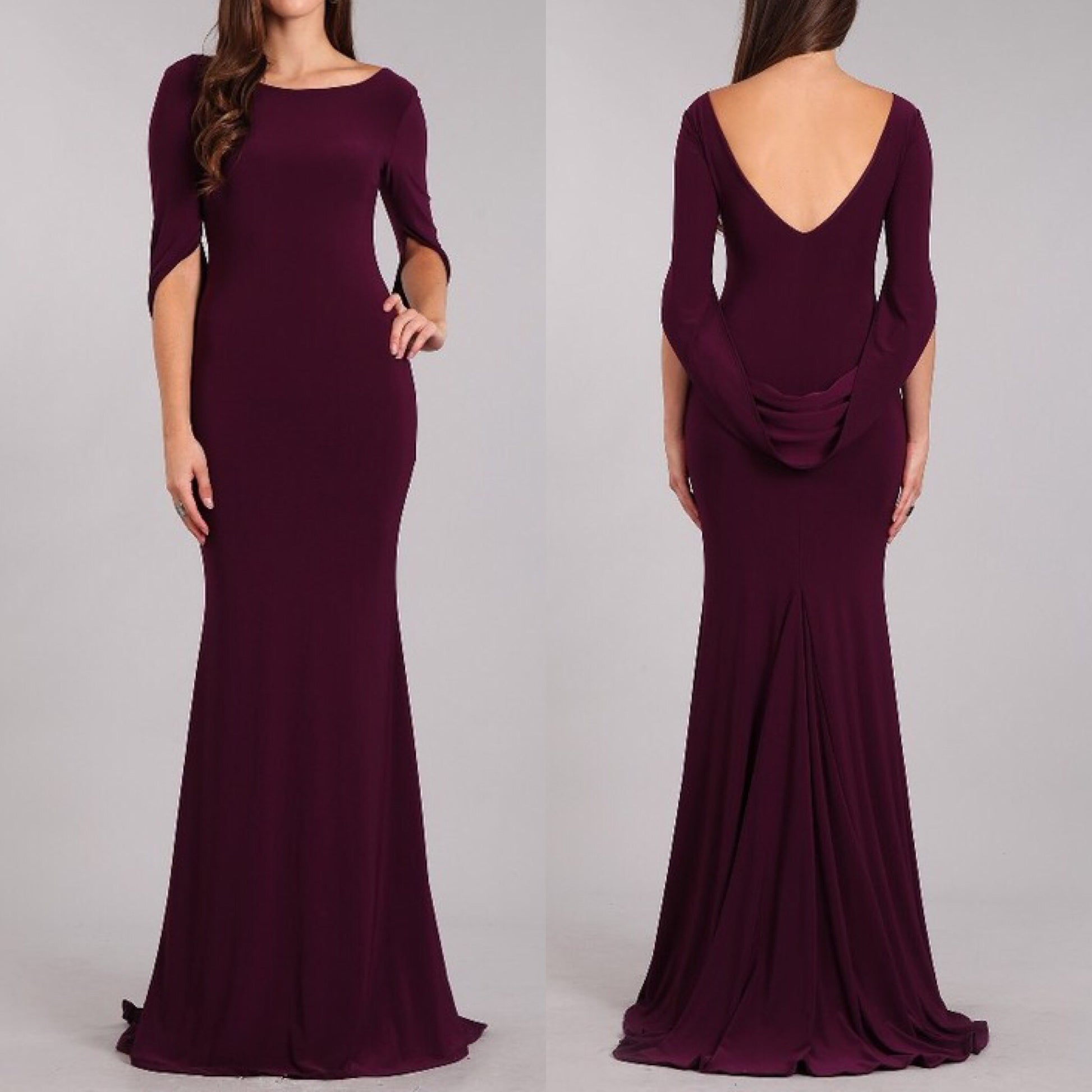 Plum Bridesmaid Dress