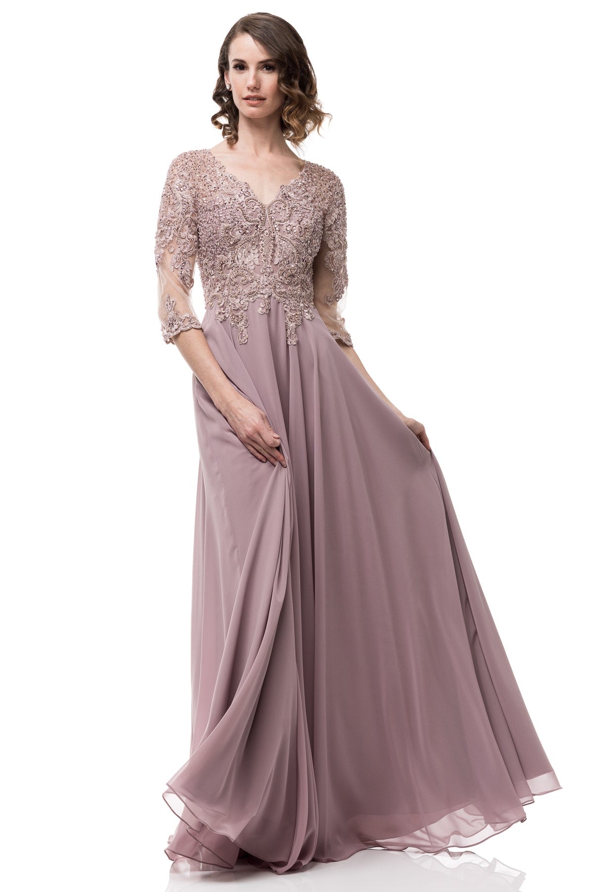 Mauve mother of the Bride Dress