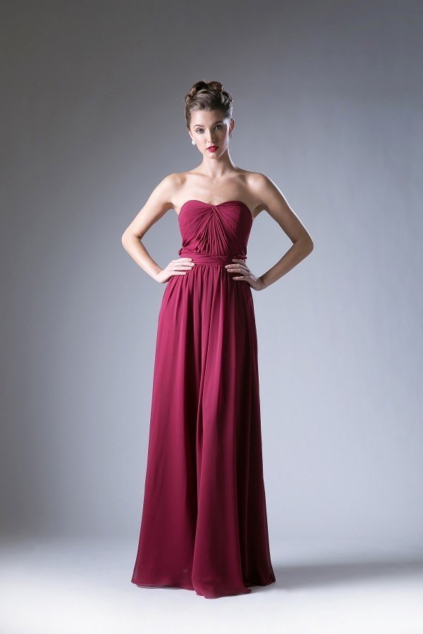 Burgundy convertible Dress