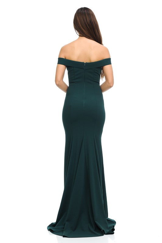 Long Off The Shoulder Flare Mermaid Formal Party Bridesmaid Dress 5 colors