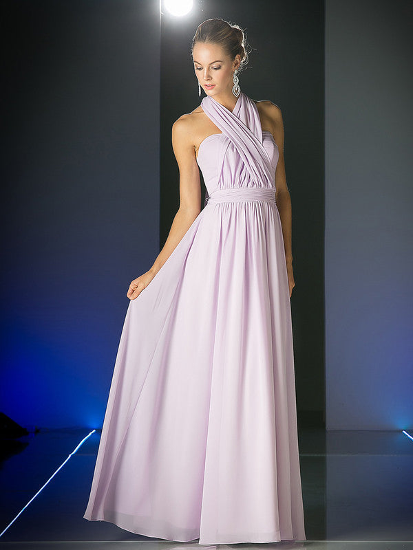 Affordable Versatile Floor Length Convertible Bridesmaid Dress 7 colors XS - 3XL